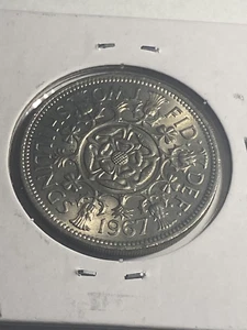 1967 Great Britain 1 Florin - Picture 1 of 2