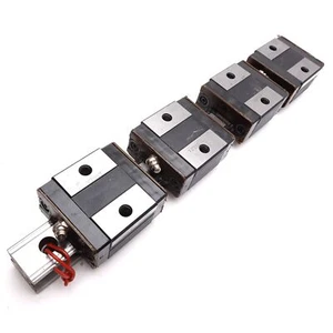 THK SR30V Linear Bearing Blocks (4x) on 360mm Long Rail, 60mm x 60mm x 42mm - Picture 1 of 4