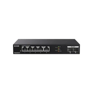 Tenda 2.5GbE Ethernet Switch TEM2007X 5 Port 2.5G RJ45 with 2 Port 10G SFP+ - Picture 1 of 6