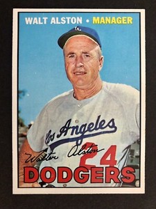 1967 Topps Set Break  #294  Walt Alston MGR :  VG-VGEX