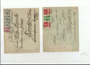 Schweiz / 1918 - 19, 4 Bedarfs-Auslands-Briefe v. Vervey (2) + Bern (2), alle n. - Bild 1 von 2