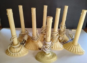 Vintage Christmas Window Candle Lights 9" Tall. - Picture 1 of 5