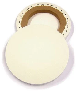 20.3cm Redondo Lienzo en Blanco 20cm Cebada Extendido Circular Artista Pintura - Imagen 1 de 2