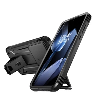 Case For OnePlus 13 5G Built-in screen Slide Camera Cover with Kickstand Black - Picture 1 of 8