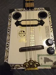 ORDER NOW 4 2025 *CIGAR BOX GUITAR 3 STRING OAK NECK MAGNETIC P.U.*SLIDE/FINGER - Picture 1 of 11