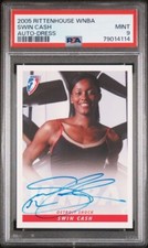 2005 Rittenhouse WNBA Autograph Swin Cash Dress  PSA 9 UCONN Huskies