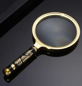 Vergrößerungsglas 6-fach + 8-fache Vergrößerungslupe Handlupe für Wissenschaft, - Bild 1 von 12