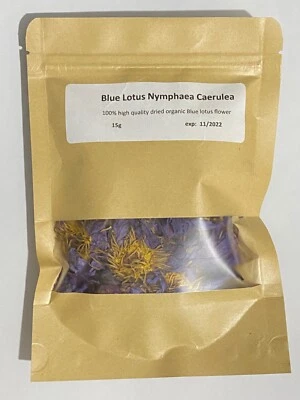 ORGANIC Relax anti-anxiety Sleep Tea Blue Lotus Dried Flower 15g