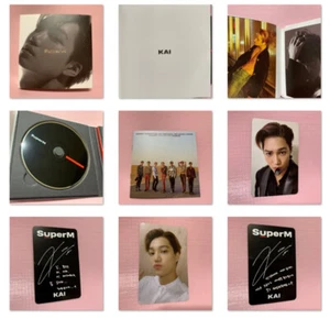 SuperM KAI PHOTOCARD + CD aperto set completo no poster edizione Corea EXO - Foto 1 di 12