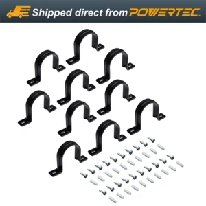POWERTEC Hangers for 2.5" Hose/Pipe with Mounting Screws, 10 PK (70319-P2) - Afbeelding 1 van 8