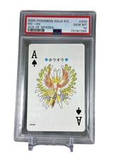2000 Pokemon Gold Playing Cards Ho-Oh Ace of Spades #250 PSA 10 Gem Mint