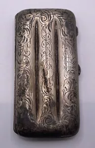 Antique Sterling Silver Cigar Holding Case - Picture 1 of 9
