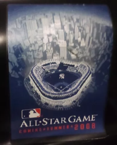 2008 All Star Game Baseball Tapestry Woven Throw MLB Blanket Yankee Stadium Cover