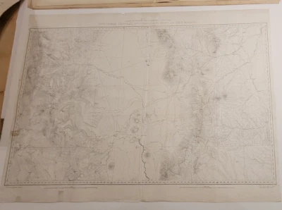 1881 Southern Central Colorado & New Mexico Hayden CO Atlas geographical sheet X - Image 1 of 4