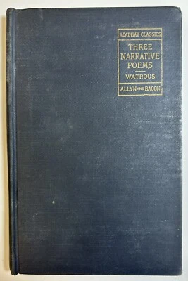 Academy Classics Poems Watrous, Allyn, Bacon 1945 Book - Image 1 of 4