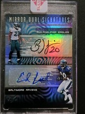 1/1 2018 Dual Mirror Signatures Illusions Panini Brian Dawkins Ed Reed Dual Auto