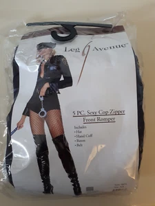 Leg Avenue Sexy Cop Romper Outfit Size XL Police Officer Policewoman Fancy Dress - Picture 1 of 11