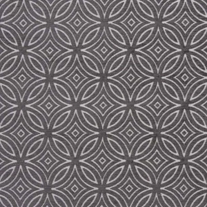 Aubrey anthrazit geometrisches Chenillegewebe Muster Polsterstoff vom Hof - Bild 1 von 2