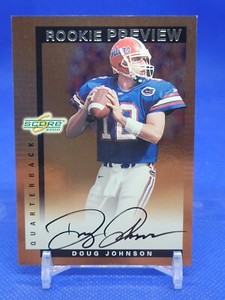 2000 Score Rookie Preview Auto Doug Johnson #SR42 Rookie Auto RC