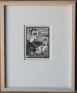 Conrad Felixmüller Original Holzschnitt gerahmt - Bild 1 von 2
