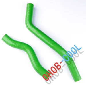 Upper & Lower Radiator Silicone Hose Green For 01-05 Honda Civic D17 1.7L DX LX - Picture 1 of 14