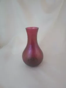 Royal Brierley, Studio Range Irredescent Purple Vase - Picture 1 of 10