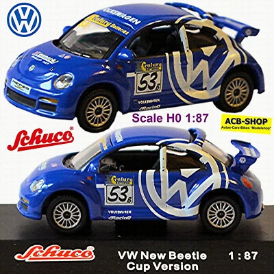 VW New Beetle RSi Cup Version #53 Volkswagen Racing 1:87 Schuco 21970 - Immagine 1 di 4