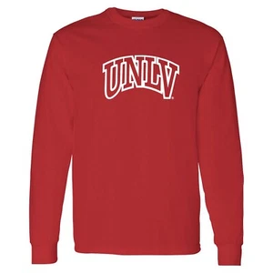 University of Nevada Las Vegas Rebels Arch Logo Long Sleeve Shirt - Red - Picture 1 of 6