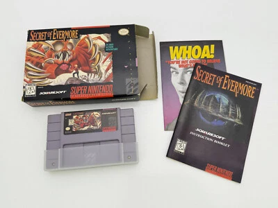 Secret of Evermore (Super Nintendo Snes) Complete Game Box Book - Image 1 of 4
