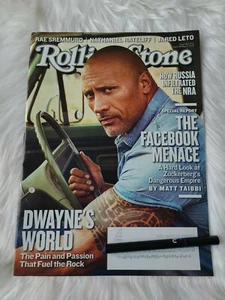 MAY 2018 ROLLING STONE MAGAZINE DWAYNE'S WORLD, THE FACEBOOK MENACE...VERY GOOD - Picture 1 of 4