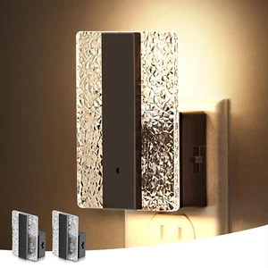 Night Lights Plug into Wall, 2 Pack Night Light with Dusk-To-Dawn Sensor, Dimmab - Picture 1 of 7