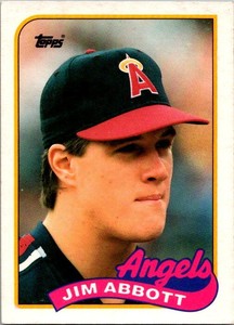 1989  Topps Traded Jim Abbott RC 2T California Angels