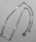 Vintage Silvertone Twisted Link Design Chain Choker Necklace 16" Long R1