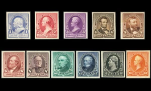 EE. UU. #219P4-229P4; 1¢-90¢ PRUEBAS DE PLACA EN TARJETA, JUEGO EN MUY BUEN ESTADO-NGAI, CV $620  - Imagen 1 de 2