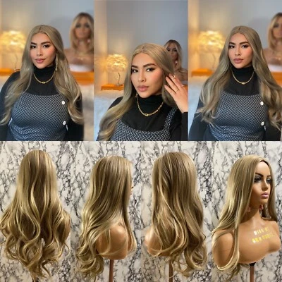 High Quality Synthetic Wig High Heat Fibre Balayage Blonde 30” Length — 第 1/4 张图片