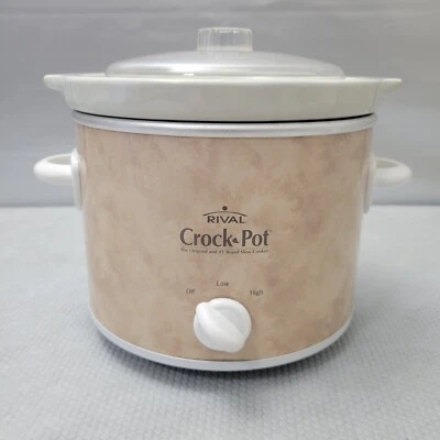 Rival 2 Qt Quart Small Crock Pot Stoneware Slow Cooker Model SCR200.  - Image 1 of 4