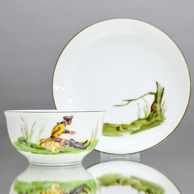 Nymphenburg: Teetasse, Tasse, Bunte Jagd Service, Gelbe Jagd, cup, Hans Kratzer - Bild 1 von 4