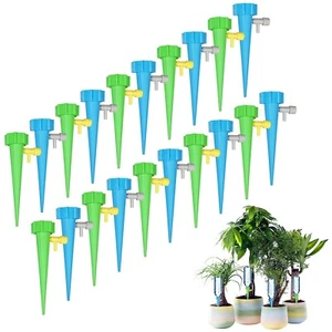 20 Pcs Plastic Plant Waterer, Automatic Watering Spikes with Slow Release Contro - Picture 1 of 7