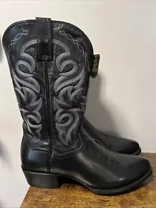 Dan Post Milwaukee 13" Westernstiefel SCHWARZ Herren Größe 12D, UVP 210 $, NICHT ÜBEREINSTIMMENDE ZEHEN! - Bild 1 von 11