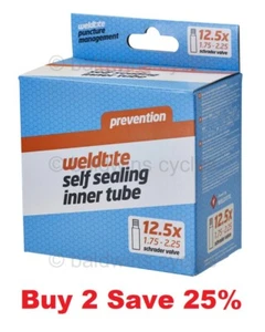 Weldtite Self Sealing Inner Tube Kids / Pram - 12.5 x 1.75 - 2.125 Schrader - Picture 1 of 6