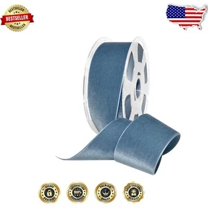 Elegant 2" x 11 Yd Velvet Ribbon in Williamsburg Blue - Craft with Luxury - Picture 1 of 2