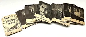 Tarjetas de Drácula y Frankenstein para visor de películas de terror de varios productos de los años 60 - Imagen 1 de 2