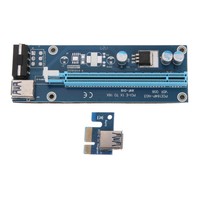 PCI-E Express 1x to 16x Extender Riser Card Adapter Board +15Pin-4Pin/USB Cable