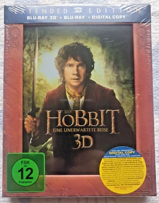 Der Hobbit: Eine unerwartete Reise - Extended  Blu-Ray 3D + 2D  NEU OVP - Bild 1 von 2