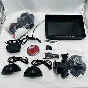 WOOCARTY 10.1" Wireless RV Backup Camera System, 1080P DVR Dual Rear View... - Picture 1 of 12