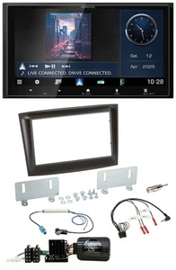 Kenwood Bluetooth 2DIN USB DAB Lenkrad Autoradio für Fiat Doblo ISO Can-Bus ab 1 - Bild 1 von 12