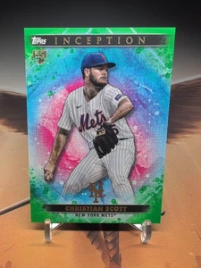 Christian Scott Green Parallel RC 2024 Topps Inception Baseball New York Mets - Picture 1 of 2