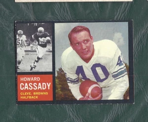 1962 Topps football card #26 Howard Cassady Cleveland Browns EX+ - Picture 1 of 2