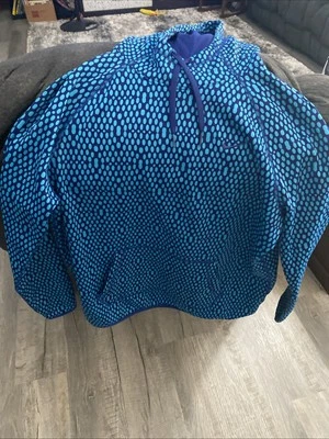 NIKE MUJER SUDADERA CON CAPUCHA L AZUL MARINO Y AGUA LUNARES Therma-Fit polar sudadera Foto 1 de 4