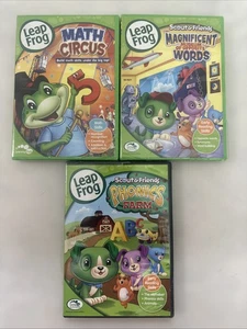 Leap Frog Early Learning Lot Of 3 Educational DVD Set, Numbers, Letters - Picture 1 of 4